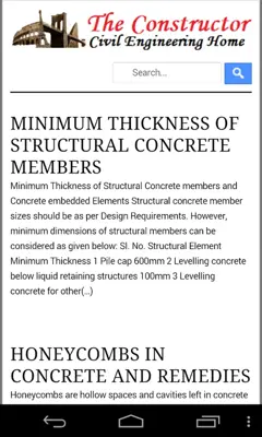 Civil Engineering Application android App screenshot 3